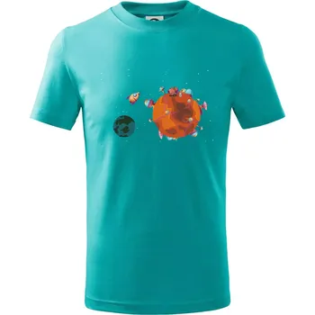 Chlapecké tričko Kolonizace Marsu - Tričko dětské bavlněné - 98 cm / 2 roky ( Emerald )