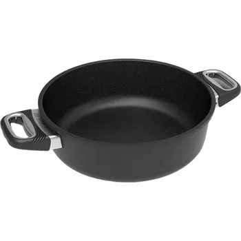 Pečicí pánev AMT Gastroguss kastrol se dvěma uchy 28 cm, výška 8 cm, objem 4,3 l i na indukci