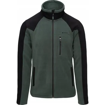 Pánská mikina Hi-Tec TEPLÝ SILNÝ FLEECE MIKINA FLEECOVÁ NA ZIP ZELENÁ MONAR vel. L