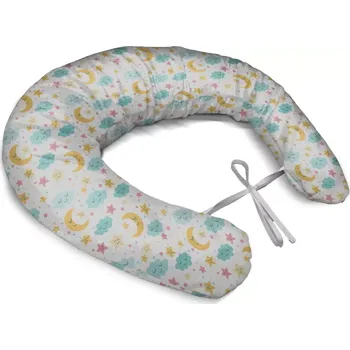 Polštář Sablio Těhotenský polštář Měsíc a modré mráčky