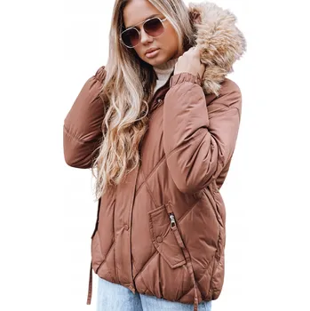 Dámská prošívaná bunda DStreet s odnímatelnou kapuce TY5231 velikost XL