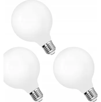 Žárovka 3x Żarówka LED G95 E27 6W 4000K Edison 680lm Nature Biały do Lamp Wiszących