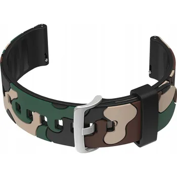 Řemínek na hodinky Gumový řemínek k hodinkám U13 - černý/béžový - maskáčový -