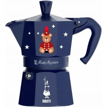 Moka konvice Bialetti Moka Express 3TZ blau Joyful Memories