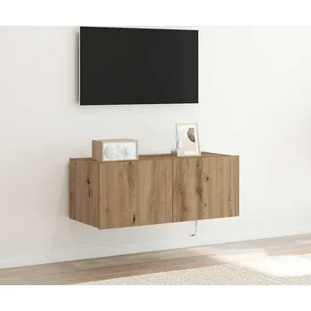 Televizní stolek vidaXL TV wall cabinet Artisanový dub 80 x 35 x 31 cm kompozitní dřevo [863106]