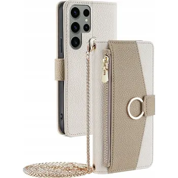 Pouzdro na mobilní telefon Flipové pouzdro XGSM pro Samsung Galaxy S23 Ultra, bílé