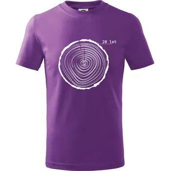 Letokruhy - 20 - Tričko dětské bavlněné - 146 cm/10 let ( Fialová )