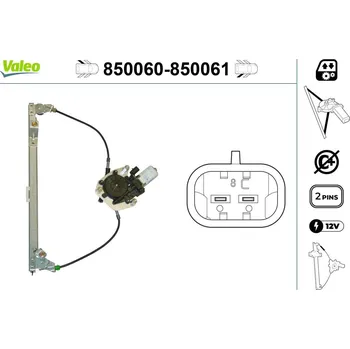 Stahovačka okna Zvedací zařízení oken VALEO 850060
