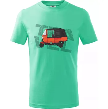 Chlapecké tričko Tuk Tuk - Tričko dětské bavlněné - 98 cm / 2 roky ( Mátová )