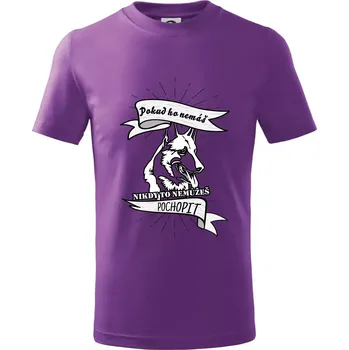 Německý ovčák - pokud ho nemáš nepochopíš - Tričko dětské bavlněné - 146 cm/10 let ( Fialová )