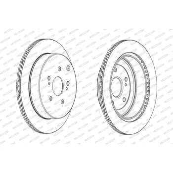Brzdový kotouč Brzdový kotouč FERODO DDF2072C