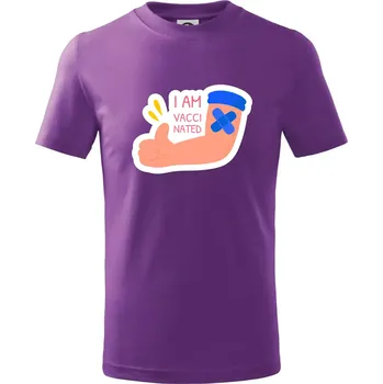 I am vaccinated - Tričko dětské bavlněné - 98 cm / 2 roky ( Fialová )