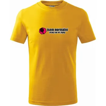 Chlapecké tričko Jsem normální (když se mi chce) - Tričko dětské bavlněné - 98 cm / 2 roky ( Žlutá )