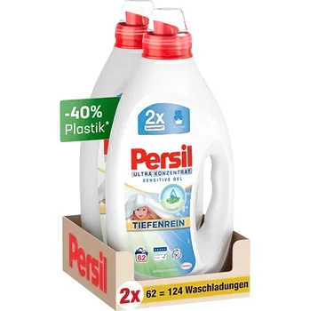 Drogerie Persil Ultra koncentrovaný Sensitive Gel, 2x 62 pracích dávek 124dávka