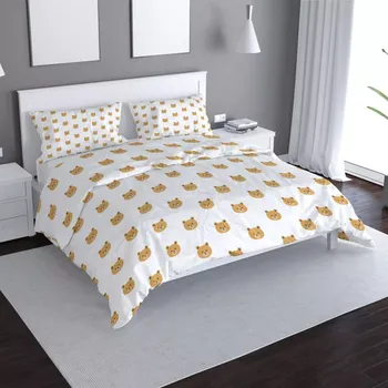 Povlečení Sablio Povlečení Medvídci na bílé - 140x220 / 90x70