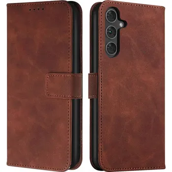 Pouzdro na mobilní telefon Pouzdro Kožené Peněženka + SKLO 9H pro Samsung Galaxy A16