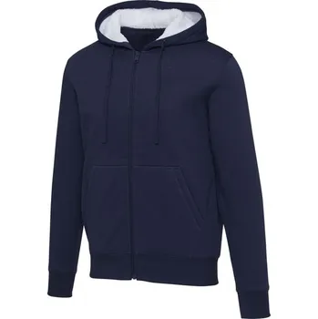 Pánská mikina Natron mikina s kapucí a dlouhým zipem ze sherpa materiálu - Námořnická modrá / XXS