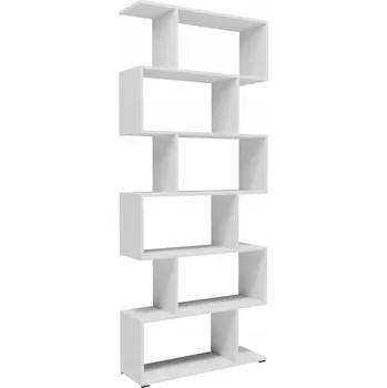 Knihovna Regál CR3-SLIM biały moderní police na knihy, pořadače, fotografie, obrázky