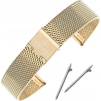 Náramek Zlatý náramek mesh G.ROSSI zlatý 18 mm
