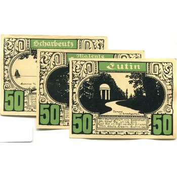 PLÖN. 3x 50 Pfennig.