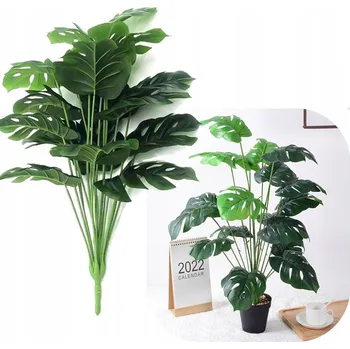 umělá květina Umělá rostlina v květináči Monstera, dekorace do domu, 60 cm