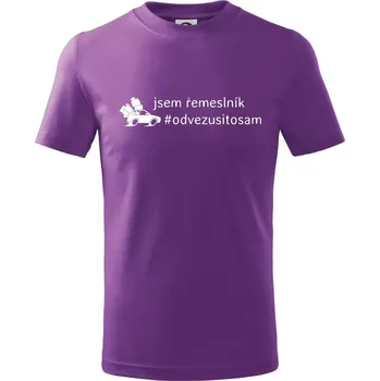 Chlapecké tričko Odvezu si to sám - Tričko dětské bavlněné - 98 cm / 2 roky ( Fialová )