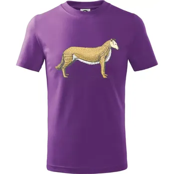 Vintage Collie - Tričko dětské bavlněné - 158 cm/12 let ( Fialová )