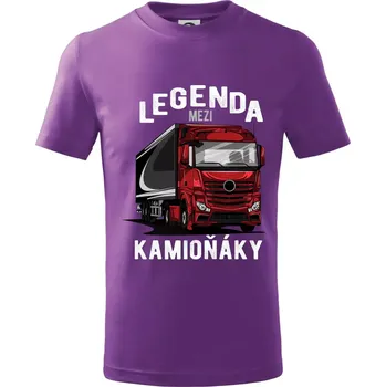 Legenda mezi kamioňáky - Tričko dětské bavlněné - 104-110cm / 3-4 roky ( Fialová )
