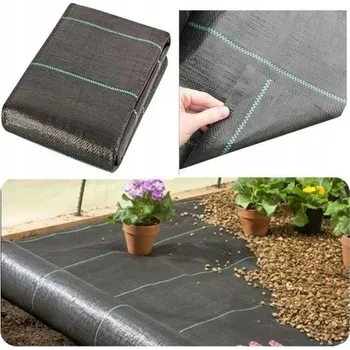 Mulčovací textilie Černá mulčovací textilie 100g, 1,6 m x 5 m