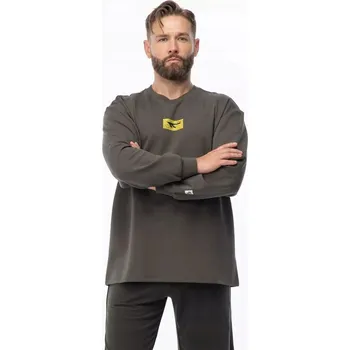 Pánská mikina PÁNSKÁ BAVLNĚNÁ MIKINA BEZ KAPUCE HI-TEC WEGA VELIKOST L