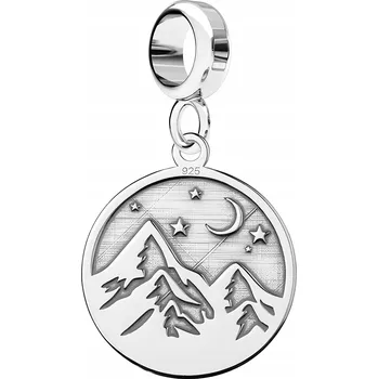 Přívěsek Krásný PŘÍVĚSEK s motivem Tater, hor, Polska, přírody, hvězd a půlměsíce