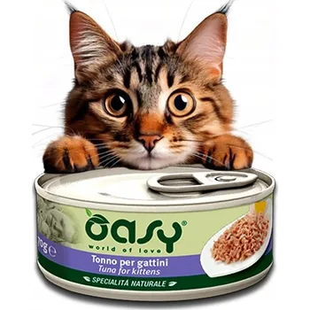 Krmivo pro kočku OASY NATURAL KITTEN TUŇÁK 70G