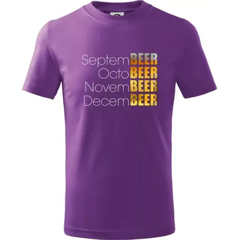 Pivní měsíce - Všechny - Tričko dětské bavlněné - 98 cm / 2 roky ( Fialová )