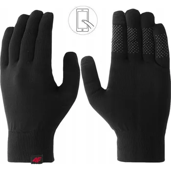 Rukavice RUKAVICE 4F PÁNSKÉ DÁMSKÉ JARNÍ ZIMNÍ PRO TELEFON SPORTOVNÍ