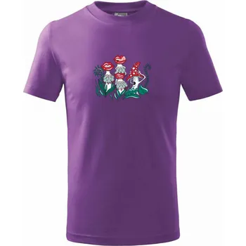 Smyslné houby (Pecka design) - Tričko dětské bavlněné - 98 cm / 2 roky ( Fialová )