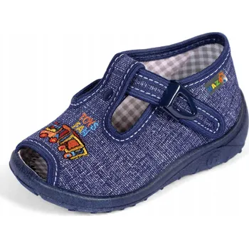 Dívčí bačkory Papuče, jeans, Nazo, velikost 18