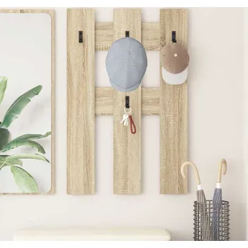 Věšák vidaXL Nástěnný věšák na kabáty Nástěnný Sonoma dub 65 x 3 x 100 cm [874501]