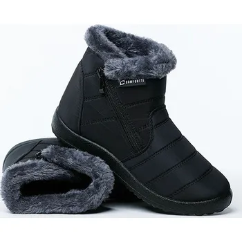 Kotníkové zimní termo boty 00446 černé, 38