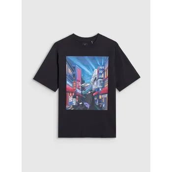 Chlapecké tričko Chlapecké tričko oversize s potiskem 4F 4FJRAW25TTSHM3061-20S 146