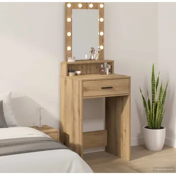 Toaletní stolek vidaXL Kosmetický stůl Hnědá 50 x 41 x 140 cm kompozitní dřevo [865162]