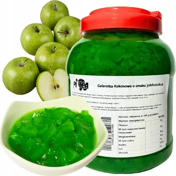 Bonbon NATA DE COCO ŽELÉ BONBONY S PŘÍCHUTÍ ZELENÉHO JABLKA 3,8 kg