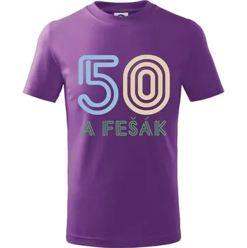 50 a fešák - Tričko dětské bavlněné - 158 cm/12 let ( Fialová )