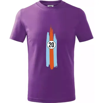 Vintage Race 20 - Tričko dětské bavlněné - 104-110cm / 3-4 roky ( Fialová )