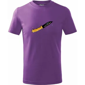 Nůž into the wild - Tričko dětské bavlněné - 146 cm/10 let ( Fialová )