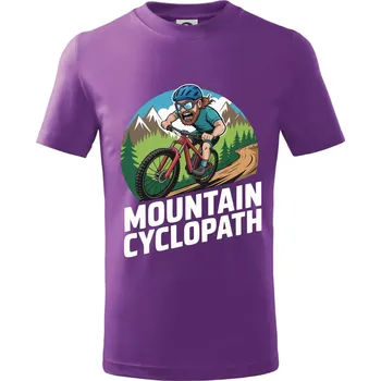 Mountain cyclopat plnovous - Tričko dětské bavlněné - 134 cm/8 let ( Fialová )