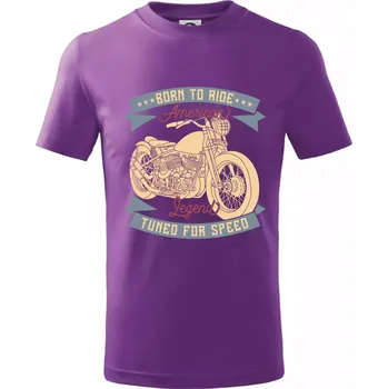 American Legend Speed - Tričko dětské bavlněné - 98 cm / 2 roky ( Fialová )