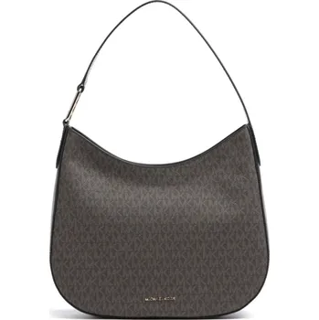 Michael Kors kabelka hobo Kensington logo brown black hnědá