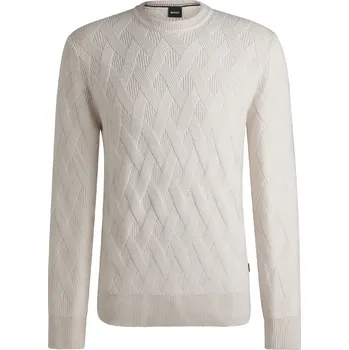 Pánský svetr Svetr Boss Open White 1196068 2XL