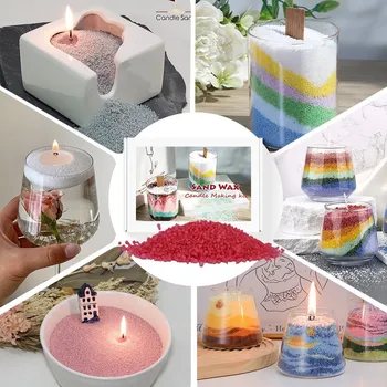 Výroba svíčky V&K - DIY sada – Pískový vosk na svíčky - 12 barev