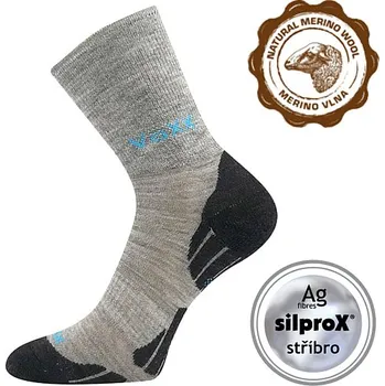 VoXX IRIZARIK teplé dětské ponožky světle šedé černé Velikost: 30-34 (20-22)